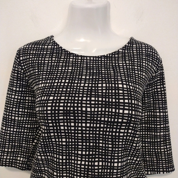 Bar III - Asymmetrical Checkered Blouse - Picture 2 of 13